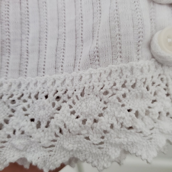 Free People White / Blanc long sleeve top size M. - Picture 4 of 12